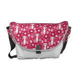 Kitty-Power mit Blumen Kurier Taschen