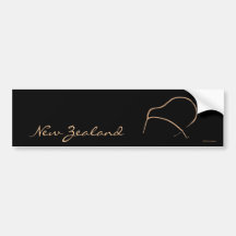 KIWI Kunst Auto Sticker