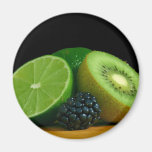 Kiwi und Limones Kühlschrankmagnet