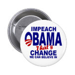 Klagen Sie Obama an Anstecknadelbuttons