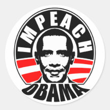 Klagen Sie Obama an Runder Sticker