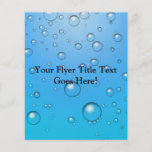 Klare Blasen, blaues Wasser Flyers