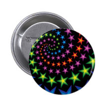 klare Stern-Spiralen Button