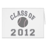 Klasse von 2012 Baseball - Grau Karte