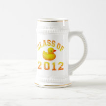Klasse von 2012 Gummi Duckie - Gelb/Orange Tassen