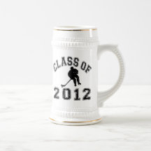 Klasse von 2012 Hockey - Schwarzes 2 D Teetasse
