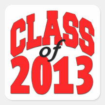 Klasse von 2013 (Rot) Stickers
