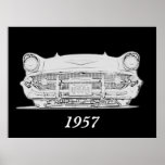 Klassiker-Auto 1957 Plakatdrucke