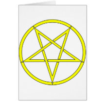 Klassiker-Comic des Sternpentagram-fünf spitzes Sy Karten