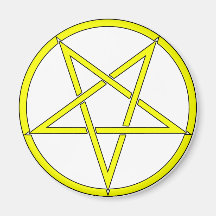 Klassiker-Comic des Sternpentagram-fünf spitzes Sy Kühlschrankmagnet