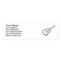 Klassische Gitarre Visitenkartenvorlage