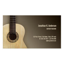 Klassische Gitarren-Visitenkarte
