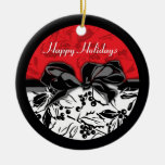 Klassische Stechpalmen-Muster-Verzierung Weihnachtsbaum Ornamente