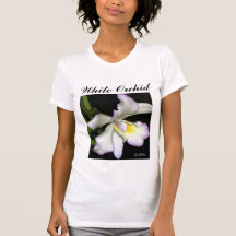 Klassische weiße Orchidee Shirts