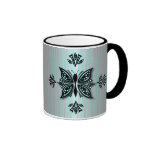 Klassischer Becher-Schmetterling abstrakt Kaffee Tasse