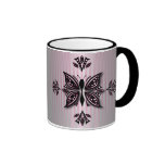 Klassischer Becher-Schmetterling abstrakt Teetasse