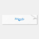 Klassischer Entwurf Belgrads Maine Autosticker