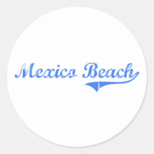 Klassischer Entwurf Mexiko-Strand-Floridas Sticker