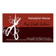 Klassischer Haar-Stylist-Salon - Wellness-Center Visitenkarten