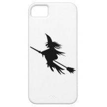 Klassischer Halloween-Fliegen-Hexebroomstick-Schat iPhone 5 Schutzhüllen