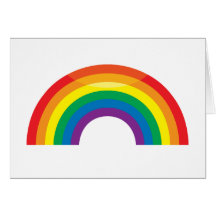Klassischer Regenbogen Grußkarten