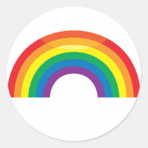 Klassischer Regenbogen Sticker