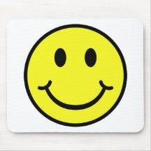 Klassischer smiley mauspad