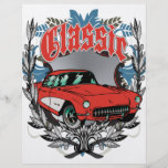 Klassisches amerikanisches Muskel-Auto Flyer Druck