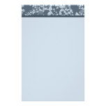 Klassisches blaues Papiermit blumenbriefpapier Individuelles Druckpapier
