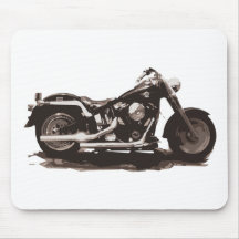 Klassisches fettes Jungen-Motorrad Mauspads