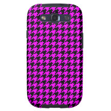Klassisches pinkfarbenes rosa und schwarzes Hahnen Samsung Galaxy S3 Schutzhülle