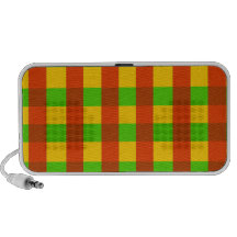 Klassisches Rasta Gingham-Muster Mp3 Speaker