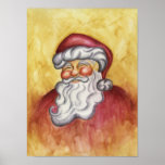 Klassisches Weihnachtsmann-Weihnachtskunst-Plakat