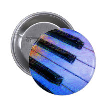Klavier-elektrisches Blau Buttons