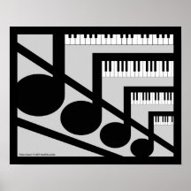 Klavier-Musik-Druck Posterdruck