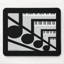 Klavier-Musik Mousepad
