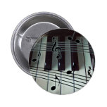 Klavier-Schlüssel und Musiknoten Buttons