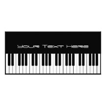 Klavier-Tastatur-Geschäfts-Gestell-Karte Personalisierte Werbekarte