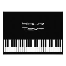 Klavier-Tastatur-Mitteilung Ankündigung