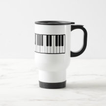 Klavier-Tastatur-Reise-Becher Tasse