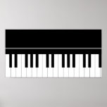 Klaviertastatur Plakatdruck