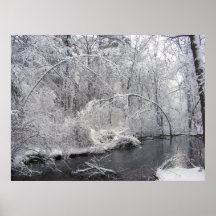 Klebriger Schnee 27 ~ Druck Poster