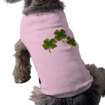 Kleeblätter Hund T Shirt