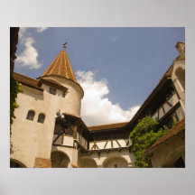 Kleie-Schloss des 13. Jahrhunderts(Draculas Schlos Plakatdrucke