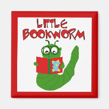 Kleine Bücherwurm-T-Shirts und Geschenke Kühlschrankmagnet