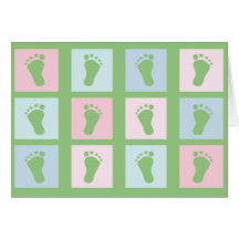 Kleine Fuß-kundenspezifische Babyparty-Einladung K Grußkarten