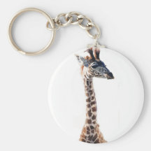 "Kleine Giraffen-" Tier-Tier-Aquarell Schlüsselanhänger
