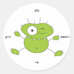 Kleine grüne Monsterregel! Sticker