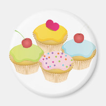 Kleine Kuchen Kühlschrankmagnet