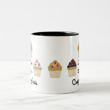 Kleine Kuchen leben Liebe Kaffeetassen